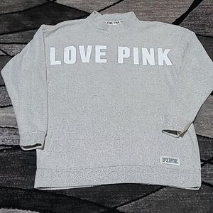 VS PINK 2016 Campus High-Neck Logo Sweater